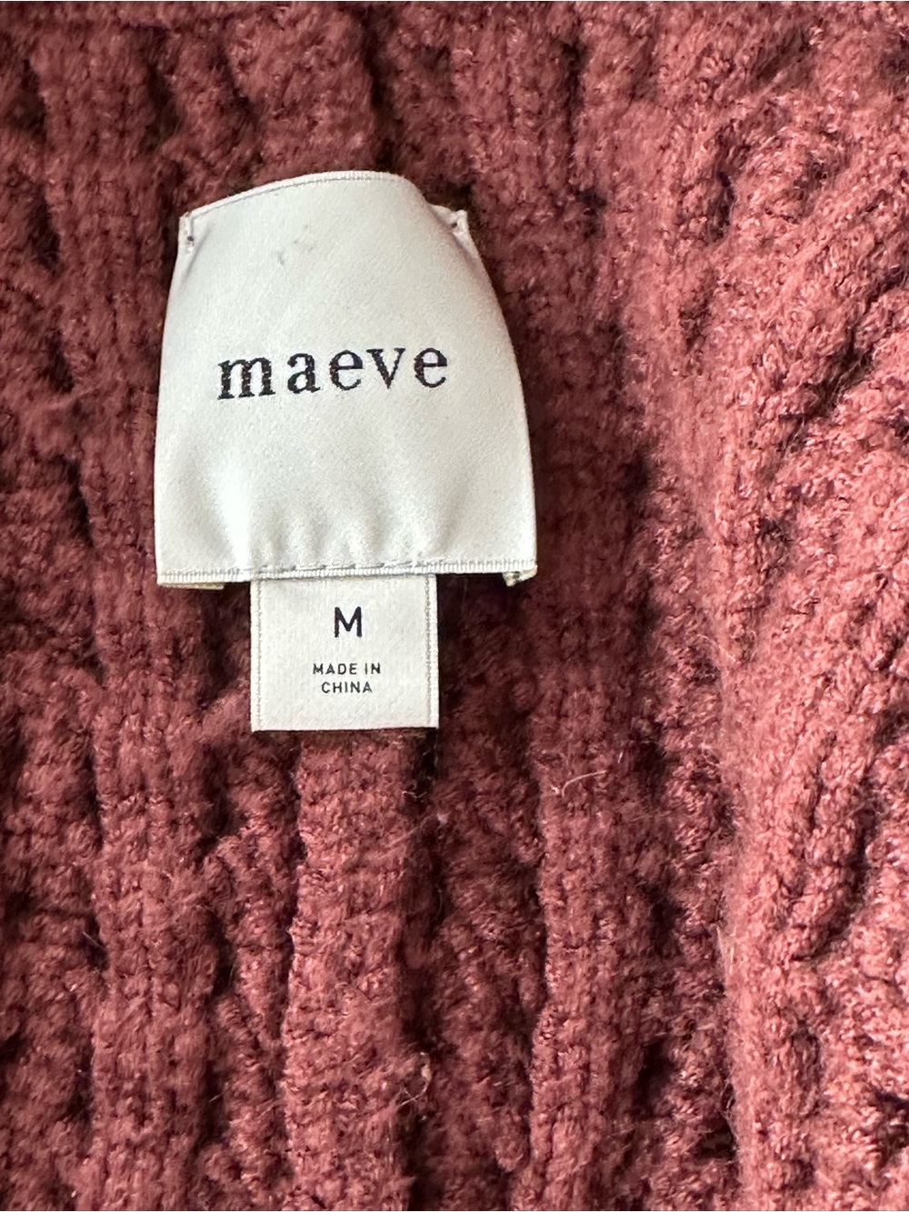 Maeve Hourglass Two way Cable-Knit Zip Cardigan Sweater - Brown - Picture 10 of 12